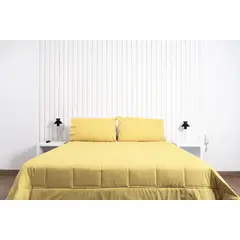 COBITEX HOME - Plumón amarillo hipoalergénico 1.5 plz cobitex 100% algodón.