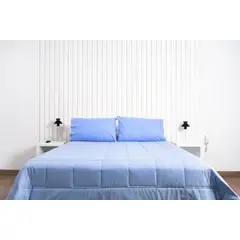 COBITEX HOME - Plumón azul cielo hipoalergénico 2 plz cobitex 100% algodón
