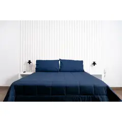 COBITEX HOME - Plumón azul marino hipoalergénico King cobitex 100 algodón