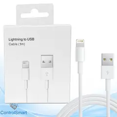 GENERICO - Cable Usb De 1 MT para iPhone 6, 6S, 7, 7S, 8, 8 plus, x.