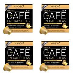 VIAGGIO ESPRESSO - Pack Viaggio Vaniglia: 40 cápsulas de café para el sistema Nespresso® original