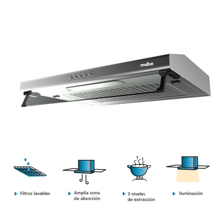 Campana extractora utilitaria 60cm Inox CMU6020PI0