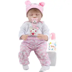 DANWEILE - Muñeca Bebe Reborn 55Cm Vinilo Silicona Ropa