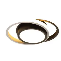 HOME NEAT - Lámparas de Techo LED Acrílica Moderno 21W 3 Colores Redondo Negro