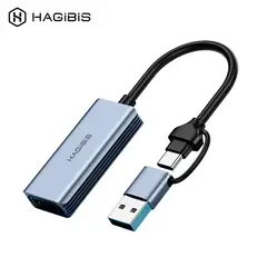 HAGIBIS - Capturadora De Video Usb Tipo C 1080p Pc Celulares