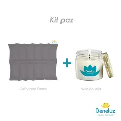 GENERICO - Kit Paz - Compresa Dorsal Plomo y Vela Aromática