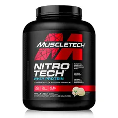 MUSCLETECH - NITROTECH WHEY PROTEIN VAINILLA 4lb