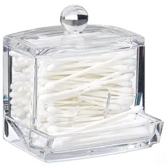 MINARI - Organizador Acrílico Dispensador de Hisopos Transparente A170