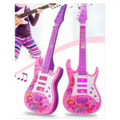 GENERICO - Guitarra Electrónica Juguete Musical Para Niña con Luces Led