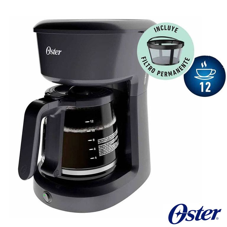 Cafetera 12 Tazas con filtro permanente BVSTDCS12B