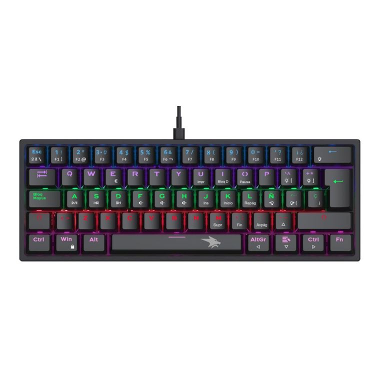 Teclado Mecánico Gamer Berserker Negro Outemu Rojo