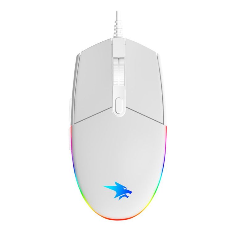 Mouse Viking 12,800 dpi Blanco Programable