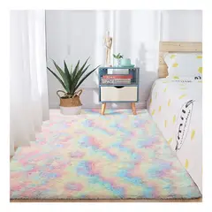 GRETAIL - Alfombra De Felpa Piso Decorativo 200cm x 140cm Arcoíris
