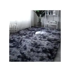 GRETAIL - Alfombra De Felpa Piso Decorativo 200cm x 140cm Negra
