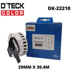 GENERICO - Etiquetas Dteck Color DK-2210 29MM X 304M compatibles para Brother