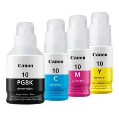 CANON - Juego de Botellas de Tinta GI-10 CMYBK