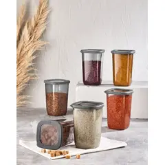 VIP AHMET - Set de Contenedores Gris 6 piezas VipAhmet