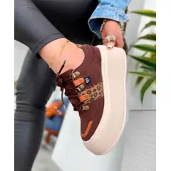 MAGDALENA SHOES - ZAPATILLAS CHUNKY MUJER MELI 834 MARRON