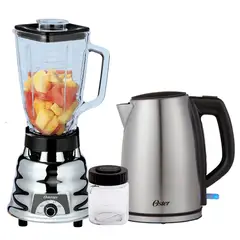 OSTER - Combo Licuadora Clasica 250-22 + Hervidor de acero BVSTKT673SS