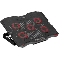 XTRIKE ME - Cooler para Laptop 5 Ventiladores 2 puertos USB LED FN-813