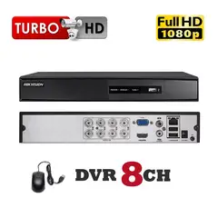 HIKVISION - Grabador DVR 8 Canales 720P, 1080p Lite con AUDIO
