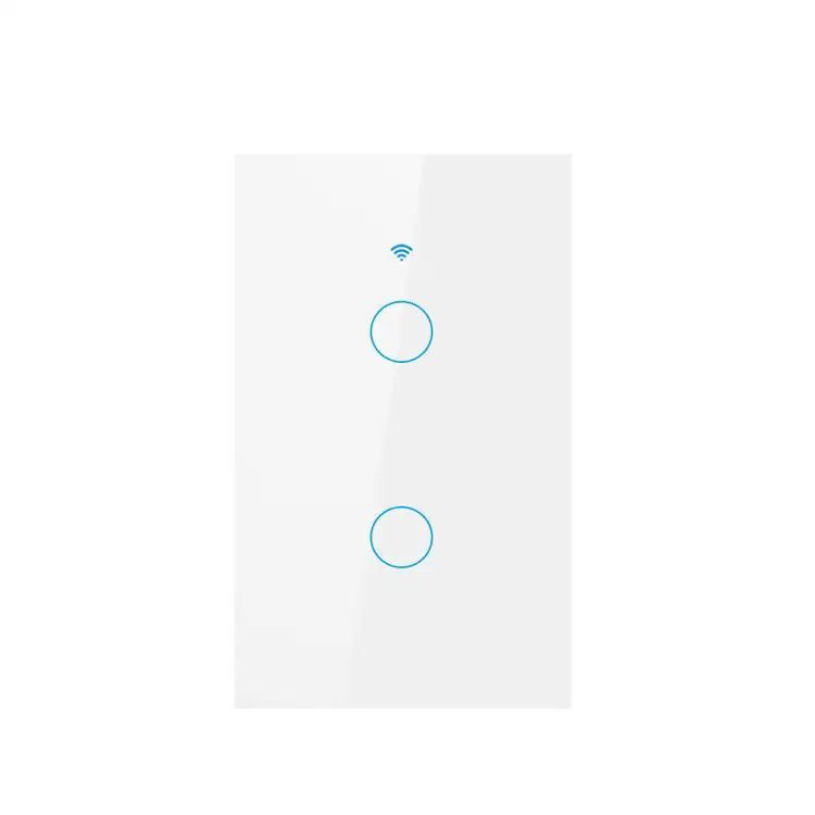 INTERRUPTOR INTELIGENTE WIFI ALEXA GOOGLE 2 BOTÓN
