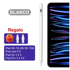 GENERICO - Lápiz para Ipad Rechazo de Palma Magnético Stylus Batería Larga