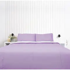 COBITEX HOME - Edredón 2 plazas lila con reversible de corderito cobitex 100% algodón