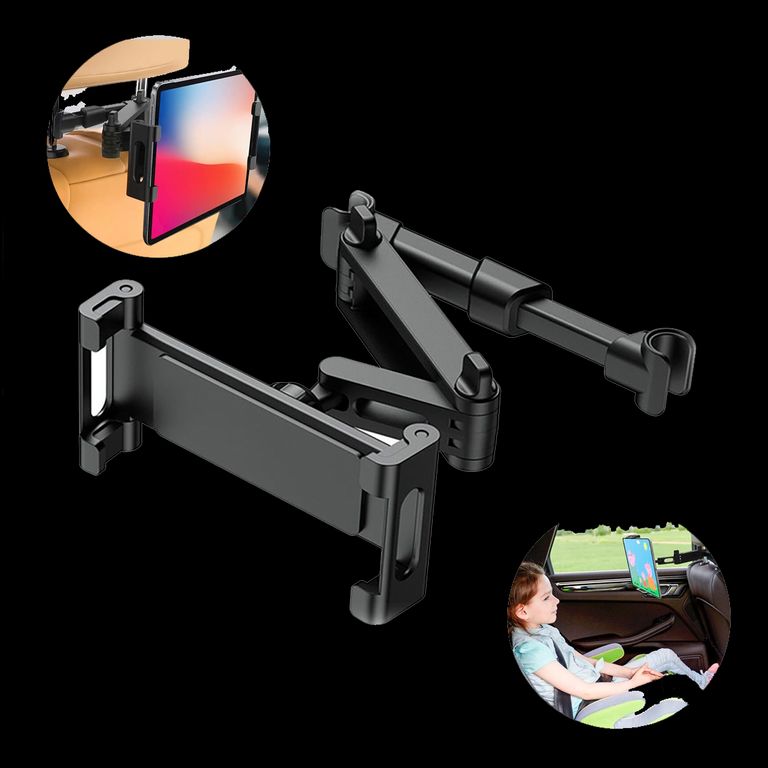Soporte Giratorio retráctil para asiento trasero para tablet celular