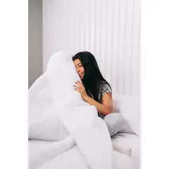 COBITEX HOME - Edredón Queen blanco 600H con reversible de corderito cobitex 100 algodón