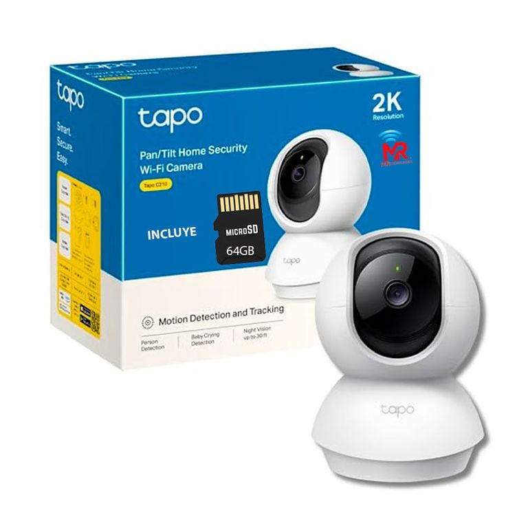 Tapo C210 Camara Smart Wifi 2k 3mp Memoria 64gb