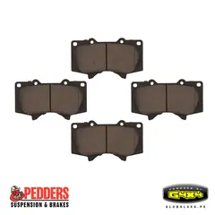 POWERED BY G4X4 GLOBAL 4 X 4 PE - Pastillas de frenos delant Hilux Fortuner FJ Prado 4Runner