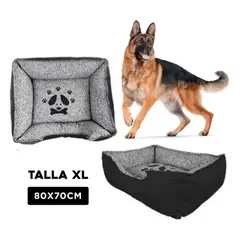 GENERICO - Cama de Invierno para Perro Negro Talla XL