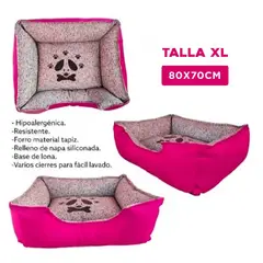 GENERICO - Colchoneta Premium Pet de Color Fucsia Talla XL