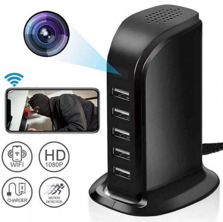 Cargador Espia Multiple Full Hd Wi FI