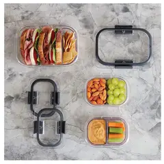 RUBBERMAID - 3 Recipientes de Alimentos 2024857