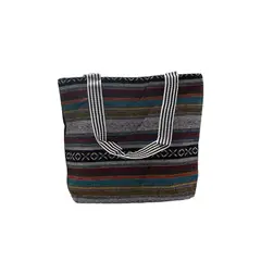 GENERICO - Bolso de tela con cierre 34cm x 41cm x 15 cm