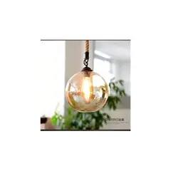 GENERICO - Lámpara colgante de vidrio redondo