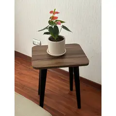 GENERICO - Mesa auxiliar modelo nordico color nogal