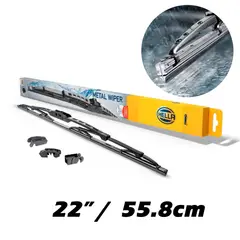 HELLA - Limpiaparabrisas Wiper 22 55CM Metal 1 Par