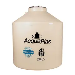 ACQUAPLAS - TANQUE PARA AGUA 2500 L BEIGE + ACCESORIOS