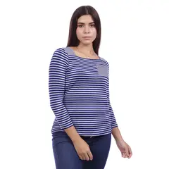 GENERICO - Blusa Listada Manga Larga