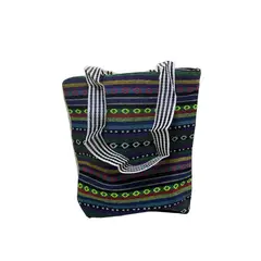 GENERICO - Bolso de tela con cierre 34x31x12 cm