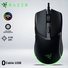 RAZER - MOUSE GAMER COBRA RGB ULTRALIGERO 8.5 KDPI 6 BOTONES