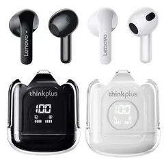 LENOVO - Set 2 De XT65 De Auricular bluetooth inalámbrico-Negro+Blanco