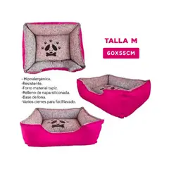 GENERICO - Cama Invierno Perro Fucsia Talla M