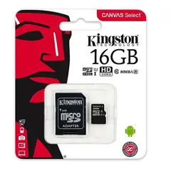 KINGSTON - Memoria Micro SD 16GB - Negro