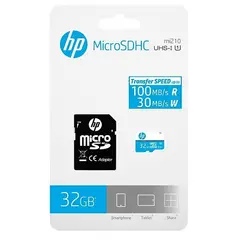 HP - Memoria Micro SDHC 32GB  - Negro