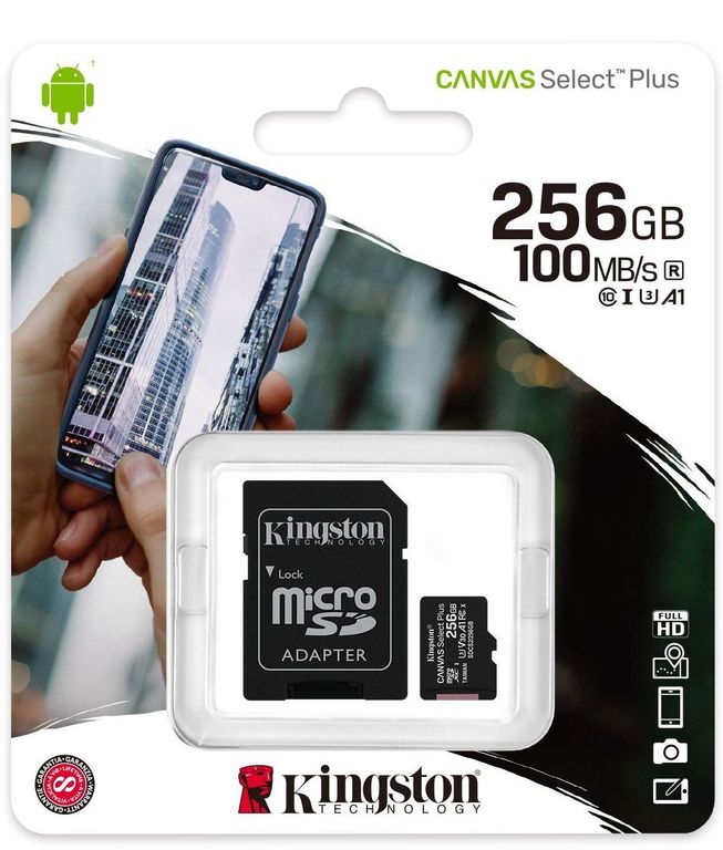 Memoria MicroSD 256gb - negro