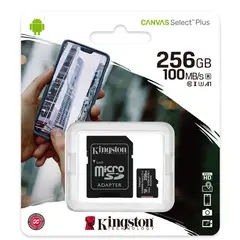 KINGSTON - Memoria MicroSD 256gb - negro